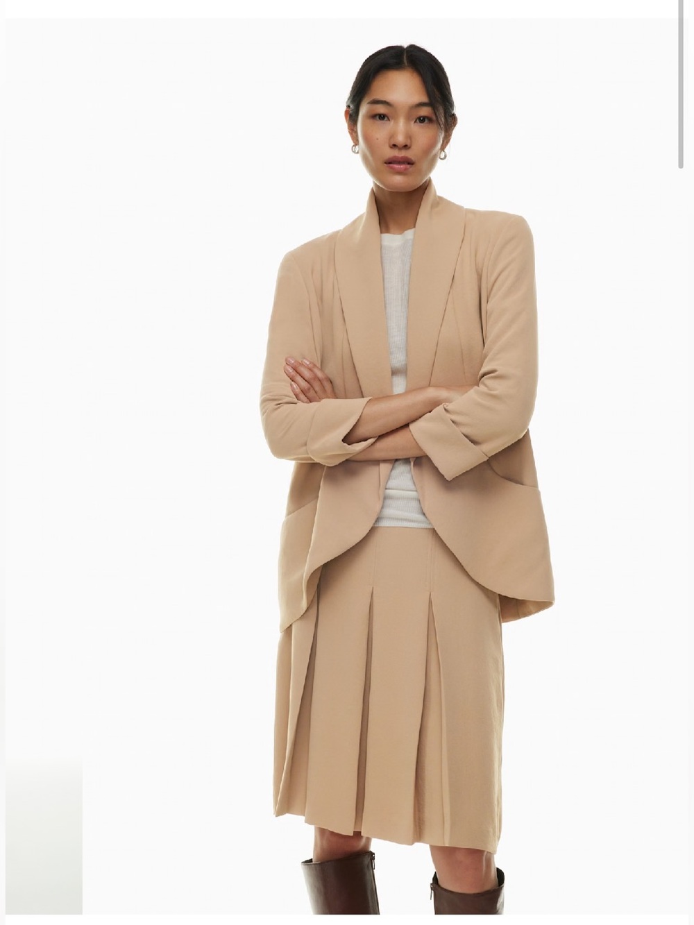 Aritzia Wilfred North Blazer | Camel Gold